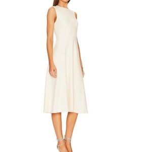 Vince Cream Midi Dress